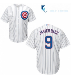 Mens Majestic Chicago Cubs 9 Javier Baez Replica White Home Cool Base MLB Jersey Mens Majestic Chicago Cubs 9 Javier Baez Replica White Home Cool Base MLB Jersey