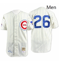 Mens Mitchell and Ness Chicago Cubs 26 Billy Williams Replica White Throwback MLB Jersey Mens Mitchell and Ness Chicago Cubs 26 Billy Williams Replica White Throwback MLB Jersey