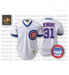 Mens Mitchell and Ness Chicago Cubs 31 Greg Maddux Authentic White Throwback MLB Jersey Mens Mitchell and Ness Chicago Cubs 31 Greg Maddux Authentic White Throwback MLB Jersey