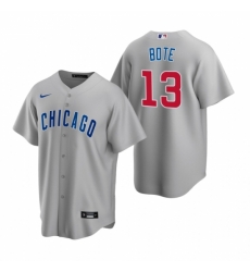 Mens Nike Chicago Cubs 13 David Bote Gray Road Stitched Baseball Jersey Mens Nike Chicago Cubs 13 David Bote Gray Road Stitched Baseball Jersey