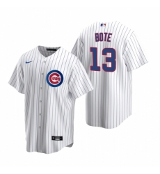 Mens Nike Chicago Cubs 13 David Bote White Home Stitched Baseball Jersey Mens Nike Chicago Cubs 13 David Bote White Home Stitched Baseball Jersey