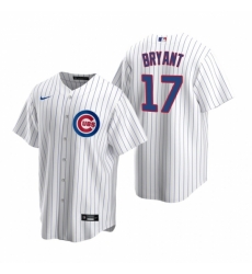 Mens Nike Chicago Cubs 17 Kris Bryant White Home Stitched Baseball Jerse Mens Nike Chicago Cubs 17 Kris Bryant White Home Stitched Baseball Jerse