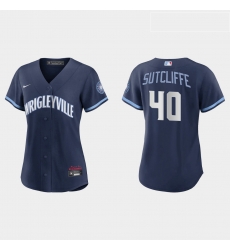 Chicago Cubs 40 Rick Sutcliffe Women Nike 2021 City Connect Navy MLB Jersey Chicago Cubs 40 Rick Sutcliffe Women Nike 2021 City Connect Navy MLB Jersey