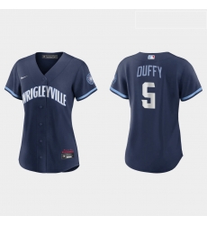 Chicago Cubs 5 Matt Duffy Women Nike 2021 City Connect Navy MLB Jersey Chicago Cubs 5 Matt Duffy Women Nike 2021 City Connect Navy MLB Jersey