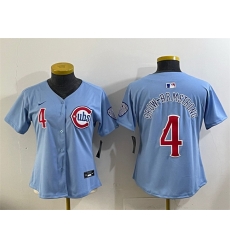 Women Chicago Cubs 4 Pete Crow Armstrong Blue 2024 25 2nd Alternatemited Stitched Baseball Jersey Women Chicago Cubs 4 Pete Crow Armstrong Blue 2024 25 2nd Alternatemited Stitched Baseball Jersey