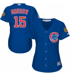 Womens Majestic Chicago Cubs 15 Brandon Morrow Replica Royal Blue Alternate MLB Jersey Womens Majestic Chicago Cubs 15 Brandon Morrow Replica Royal Blue Alternate MLB Jersey
