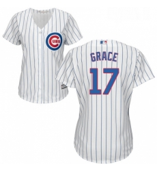 Womens Majestic Chicago Cubs 17 Mark Grace Replica White Home Cool Base MLB Jersey Womens Majestic Chicago Cubs 17 Mark Grace Replica White Home Cool Base MLB Jersey