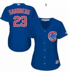 Womens Majestic Chicago Cubs 23 Ryne Sandberg Replica Royal Blue Alternate MLB Jersey Womens Majestic Chicago Cubs 23 Ryne Sandberg Replica Royal Blue Alternate MLB Jersey