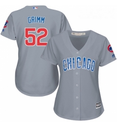 Womens Majestic Chicago Cubs 52 Justin Grimm Authentic Grey Road MLB Jersey Womens Majestic Chicago Cubs 52 Justin Grimm Authentic Grey Road MLB Jersey