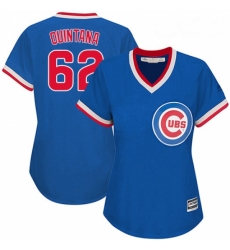 Womens Majestic Chicago Cubs 62 Jose Quintana Replica Royal Blue Cooperstown MLB Jersey Womens Majestic Chicago Cubs 62 Jose Quintana Replica Royal Blue Cooperstown MLB Jersey