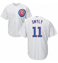 Youth Majestic Chicago Cubs 11 Drew Smyly Authentic White Home Cool Base MLB Jersey Youth Majestic Chicago Cubs 11 Drew Smyly Authentic White Home Cool Base MLB Jersey