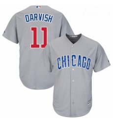 Youth Majestic Chicago Cubs 11 Yu Darvish Replica Grey Road Cool Base MLB Jersey Youth Majestic Chicago Cubs 11 Yu Darvish Replica Grey Road Cool Base MLB Jersey