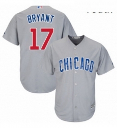 Youth Majestic Chicago Cubs 17 Kris Bryant Authentic Grey Road Cool Base MLB Jersey Youth Majestic Chicago Cubs 17 Kris Bryant Authentic Grey Road Cool Base MLB Jersey
