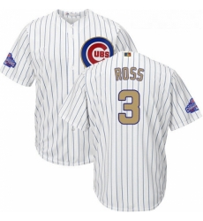 Youth Majestic Chicago Cubs 3 David Ross Authentic White 2017 Gold Program Cool Base MLB Jersey Youth Majestic Chicago Cubs 3 David Ross Authentic White 2017 Gold Program Cool Base MLB Jersey