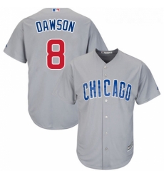 Youth Majestic Chicago Cubs 8 Andre Dawson Replica Grey Road Cool Base MLB Jersey Youth Majestic Chicago Cubs 8 Andre Dawson Replica Grey Road Cool Base MLB Jersey