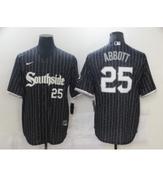 Chicago White Sox 25 Jeff Abbott Black 2021 City Connect Cool Base Jersey Chicago White Sox 25 Jeff Abbott Black 2021 City Connect Cool Base Jersey