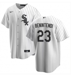 Men Chicago White Sox 23 Andrew Benintendi White Cool Base Stitched Jersey Men Chicago White Sox 23 Andrew Benintendi White Cool Base Stitched Jersey