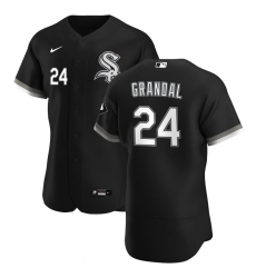 Men Chicago White Sox 24 Yasmani Grandal Men Nike Black Alternate 2020 Flex Base Player MLB Jersey Men Chicago White Sox 24 Yasmani Grandal Men Nike Black Alternate 2020 Flex Base Player MLB Jersey
