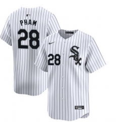 Men Chicago White Sox 28 Tommy Pham White 2024 Home Limited Stitched Baseball Jersey Men Chicago White Sox 28 Tommy Pham White 2024 Home Limited Stitched Baseball Jersey
