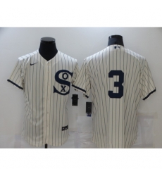 Men Chicago White Sox 3 Harold Baines Cream Elite 2021 Field of Dreams Jersey Men Chicago White Sox 3 Harold Baines Cream Elite 2021 Field of Dreams Jersey