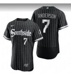 Men Chicago White Sox 7 Tim Anderson City Connect Flex Base Stitched Jerse Men Chicago White Sox 7 Tim Anderson City Connect Flex Base Stitched Jerse