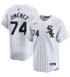 Men Chicago White Sox 74 Eloy Jimenez White 2024 Home Limited Stitched Baseball Jersey Men Chicago White Sox 74 Eloy Jimenez White 2024 Home Limited Stitched Baseball Jersey