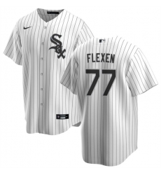 Men Chicago White Sox 77 Chris Flexen White Cool Base Stitched Baseball Jersey Men Chicago White Sox 77 Chris Flexen White Cool Base Stitched Baseball Jersey