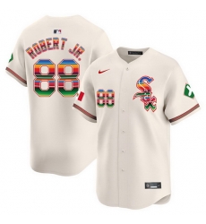 Men Chicago White Sox 88 Luis Robert Jr Cream Mexico Vapor Premier Limited Stitched Baseball Jersey Men Chicago White Sox 88 Luis Robert Jr Cream Mexico Vapor Premier Limited Stitched Baseball Jersey