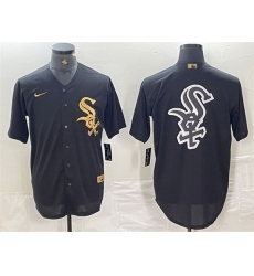 Men Chicago White Sox Blank Black Cool Base Stitched Jersey 1 Men Chicago White Sox Blank Black Cool Base Stitched Jersey 1