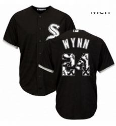 Mens Majestic Chicago White Sox 24 Early Wynn Authentic Black Team Logo Fashion Cool Base MLB Jersey Mens Majestic Chicago White Sox 24 Early Wynn Authentic Black Team Logo Fashion Cool Base MLB Jersey