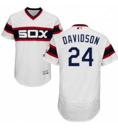 Mens Majestic Chicago White Sox 24 Matt Davidson White Alternate Flex Base Authentic Collection MLB Jersey Mens Majestic Chicago White Sox 24 Matt Davidson White Alternate Flex Base Authentic Collection MLB Jersey