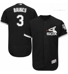 Mens Majestic Chicago White Sox 3 Harold Baines Authentic Black Alternate Home Cool Base MLB Jersey Mens Majestic Chicago White Sox 3 Harold Baines Authentic Black Alternate Home Cool Base MLB Jersey