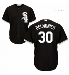 Mens Majestic Chicago White Sox 30 Nicky Delmonico Replica Black Alternate Home Cool Base MLB Jersey Mens Majestic Chicago White Sox 30 Nicky Delmonico Replica Black Alternate Home Cool Base MLB Jersey