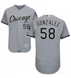 Mens Majestic Chicago White Sox 58 Miguel Gonzalez Grey Road Flex Base Authentic Collection MLB Jersey Mens Majestic Chicago White Sox 58 Miguel Gonzalez Grey Road Flex Base Authentic Collection MLB Jersey