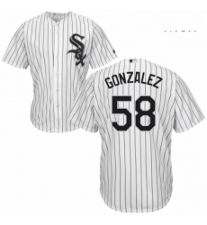 Mens Majestic Chicago White Sox 58 Miguel Gonzalez Replica White Home Cool Base MLB Jersey Mens Majestic Chicago White Sox 58 Miguel Gonzalez Replica White Home Cool Base MLB Jersey