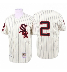 Mens Mitchell and Ness 1959 Chicago White Sox 2 Nellie Fox Replica Cream Throwback MLB Jersey Mens Mitchell and Ness 1959 Chicago White Sox 2 Nellie Fox Replica Cream Throwback MLB Jersey