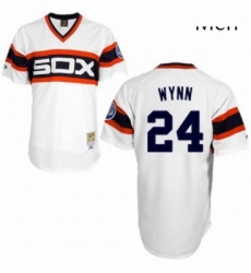 Mens Mitchell and Ness 1983 Chicago White Sox 24 Early Wynn Authentic White Throwback MLB Jersey Mens Mitchell and Ness 1983 Chicago White Sox 24 Early Wynn Authentic White Throwback MLB Jersey
