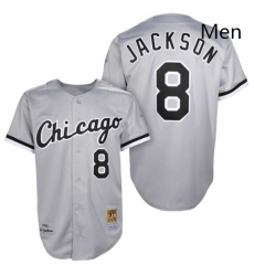 Mens Mitchell and Ness 1993 Chicago White Sox 8 Bo Jackson Authentic Grey Throwback MLB Jersey Mens Mitchell and Ness 1993 Chicago White Sox 8 Bo Jackson Authentic Grey Throwback MLB Jersey