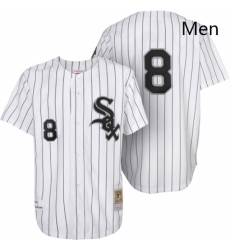 Mens Mitchell and Ness 1993 Chicago White Sox 8 Bo Jackson Replica White Throwback MLB Jersey Mens Mitchell and Ness 1993 Chicago White Sox 8 Bo Jackson Replica White Throwback MLB Jersey