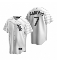 Mens Nike Chicago White Sox 7 Tim Anderson White Home Stitched Baseball Jersey Mens Nike Chicago White Sox 7 Tim Anderson White Home Stitched Baseball Jersey