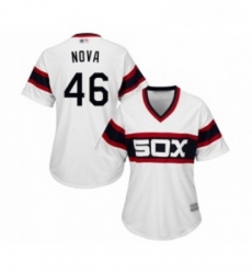 Womens Chicago White Sox 46 Ivan Nova Authentic White 2013 Alternate Home Cool Base Baseball Jersey Womens Chicago White Sox 46 Ivan Nova Authentic White 2013 Alternate Home Cool Base Baseball Jersey