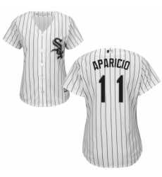 Womens Majestic Chicago White Sox 11 Luis Aparicio Authentic White Home Cool Base MLB Jersey Womens Majestic Chicago White Sox 11 Luis Aparicio Authentic White Home Cool Base MLB Jersey