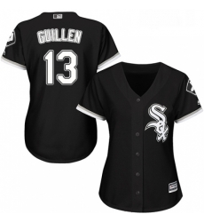 Womens Majestic Chicago White Sox 13 Ozzie Guillen Authentic Black Alternate Home Cool Base MLB Jersey Womens Majestic Chicago White Sox 13 Ozzie Guillen Authentic Black Alternate Home Cool Base MLB Jersey