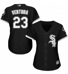 Womens Majestic Chicago White Sox 23 Robin Ventura Authentic Black Alternate Home Cool Base MLB Jersey Womens Majestic Chicago White Sox 23 Robin Ventura Authentic Black Alternate Home Cool Base MLB Jersey