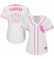 Womens Majestic Chicago White Sox 53 Melky Cabrera Replica White Fashion Cool Base MLB Jersey Womens Majestic Chicago White Sox 53 Melky Cabrera Replica White Fashion Cool Base MLB Jersey
