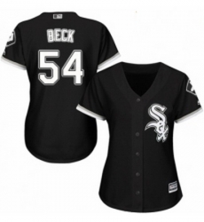 Womens Majestic Chicago White Sox 54 Chris Beck Replica Black Alternate Home Cool Base MLB Jersey Womens Majestic Chicago White Sox 54 Chris Beck Replica Black Alternate Home Cool Base MLB Jersey