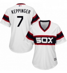 Womens Majestic Chicago White Sox 7 Jeff Keppinger Replica White 2013 Alternate Home Cool Base MLB Jersey Womens Majestic Chicago White Sox 7 Jeff Keppinger Replica White 2013 Alternate Home Cool Base MLB Jersey