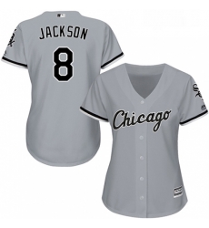 Womens Majestic Chicago White Sox 8 Bo Jackson Replica Grey Road Cool Base MLB Jersey Womens Majestic Chicago White Sox 8 Bo Jackson Replica Grey Road Cool Base MLB Jersey
