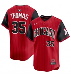 Youth Chicago White Sox 35 Frank Thomas Red Black 2025 City Connect Limited Stitched Baseball Jersey Youth Chicago White Sox 35 Frank Thomas Red Black 2025 City Connect Limited Stitched Baseball Jersey