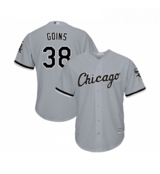 Youth Chicago White Sox 38 Ryan Goins Replica Grey Road Cool Base Baseball Jersey Youth Chicago White Sox 38 Ryan Goins Replica Grey Road Cool Base Baseball Jersey